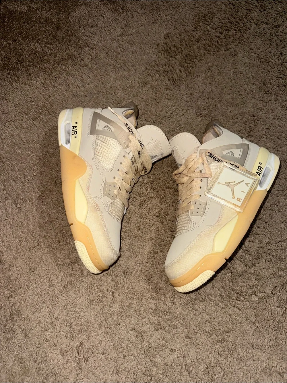 Jordan Men's Sneakers in Cream and Tan